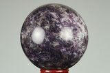 Sparkly, Purple Lepidolite Sphere - Madagascar #191486-1